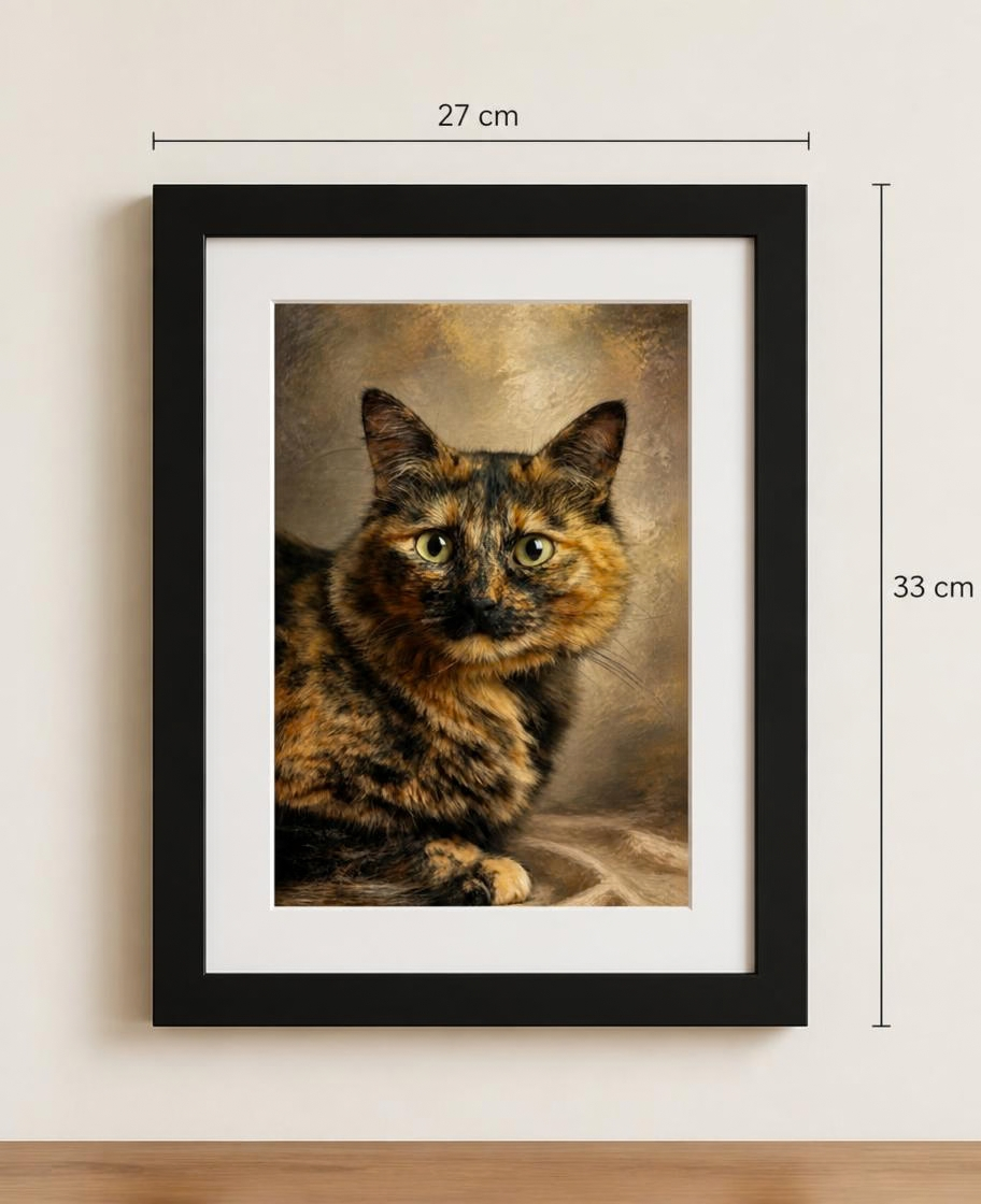 Cuadro Personalizado de Mascota Acuarela