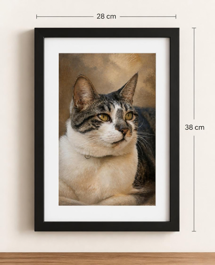 Cuadro Personalizado de Mascota Acuarela